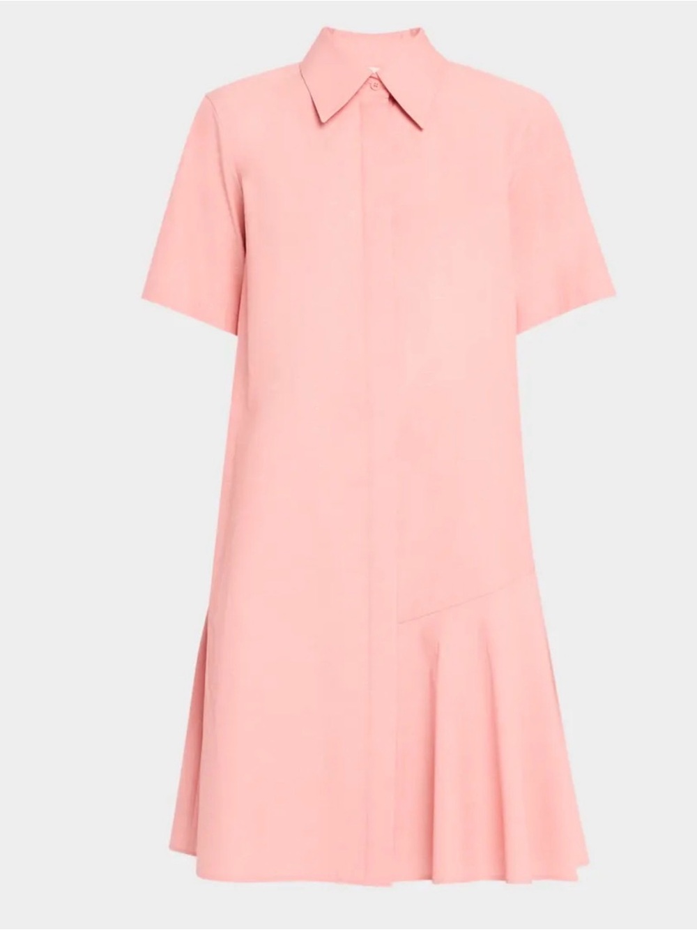 Lafayette 148 New York Flounced Hem Shirt Dress